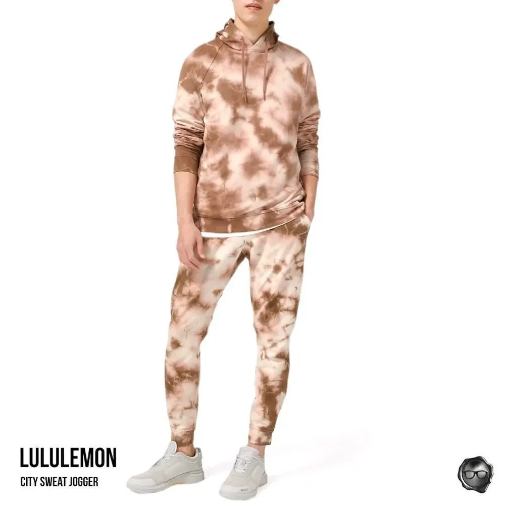 LULULEMON CITY SWEAT JOGGER EARTH DYE / TIE DYE SWEATPANTS MEN’S SIZE SMALL NWT